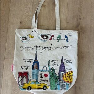 New York Themed Tote Bag